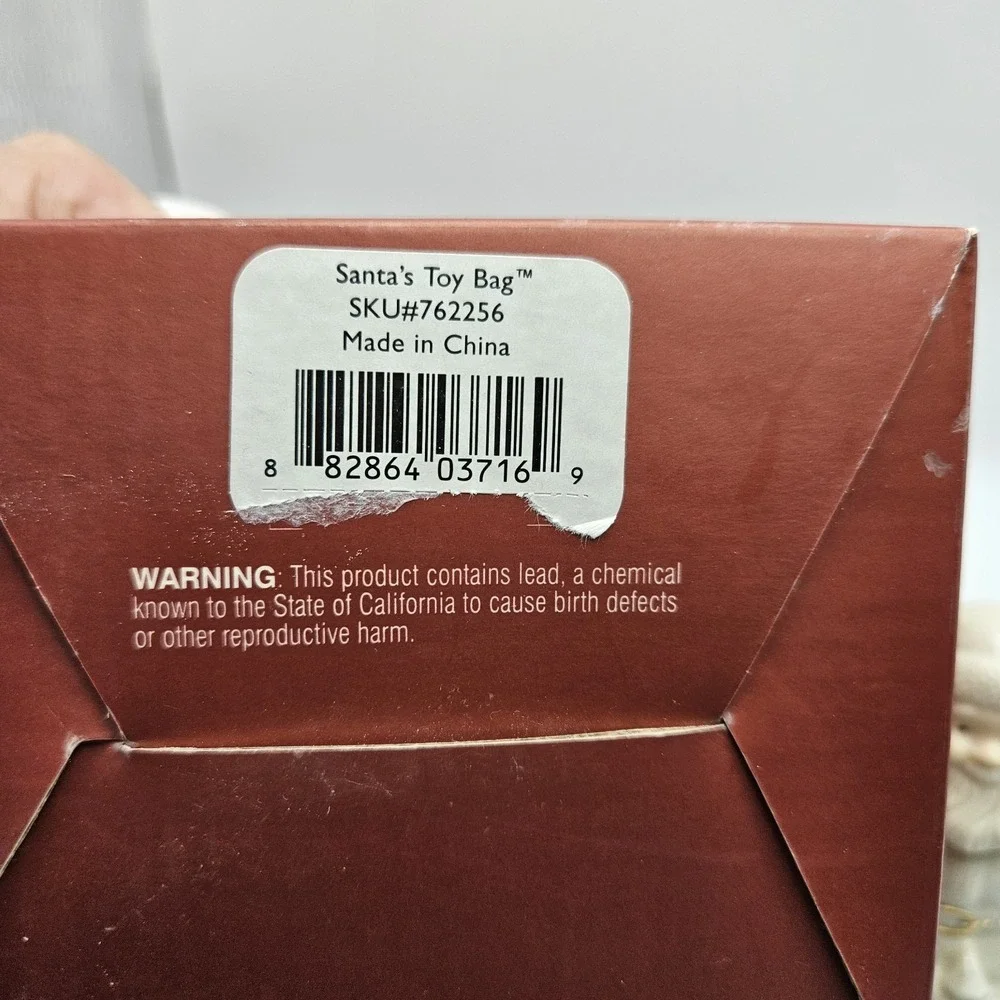 Lenox For the Holidays Santa's Toy Bag Santa Porcelain Figurine Boxed